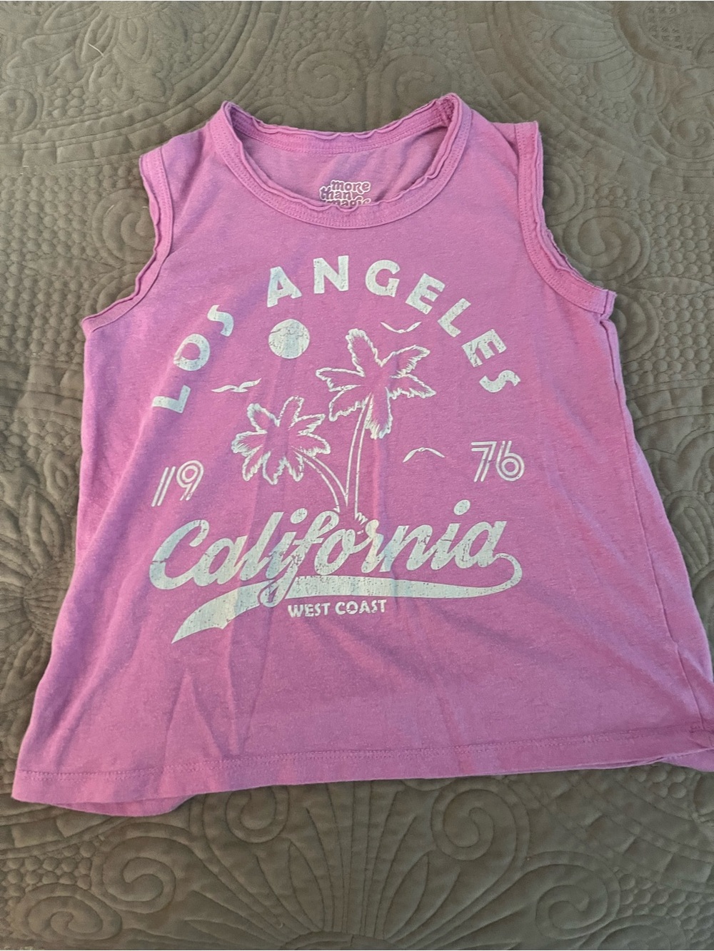 More Than Magic Pink Los Angeles California Graphic Tank Top